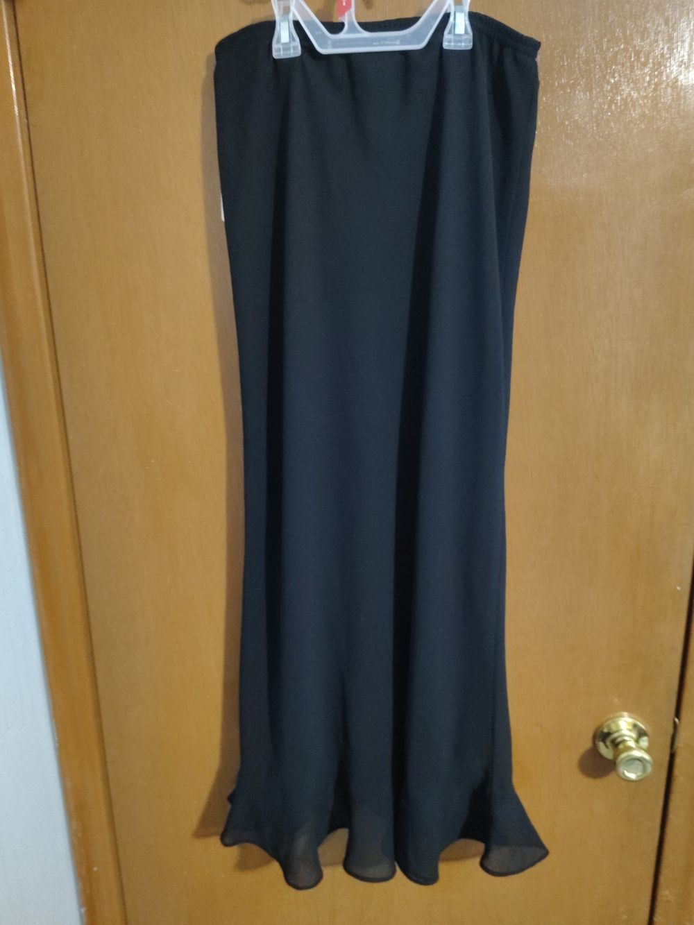 Metaphor Black Maxi Skirt with Flowing Hem